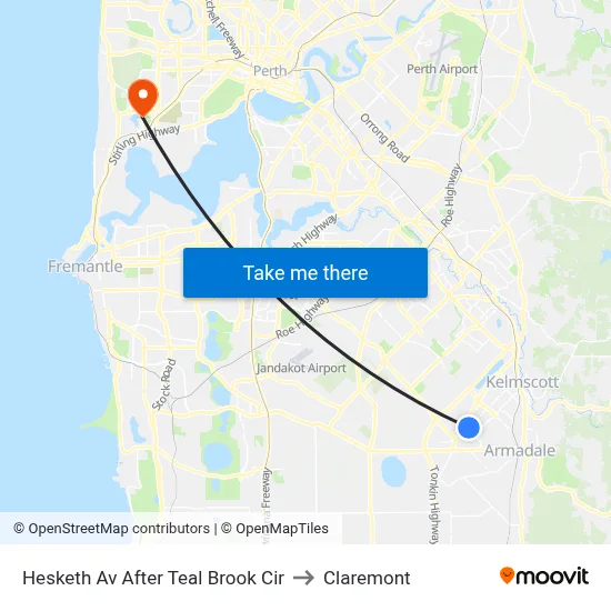 Hesketh Av After Teal Brook Cir to Claremont map