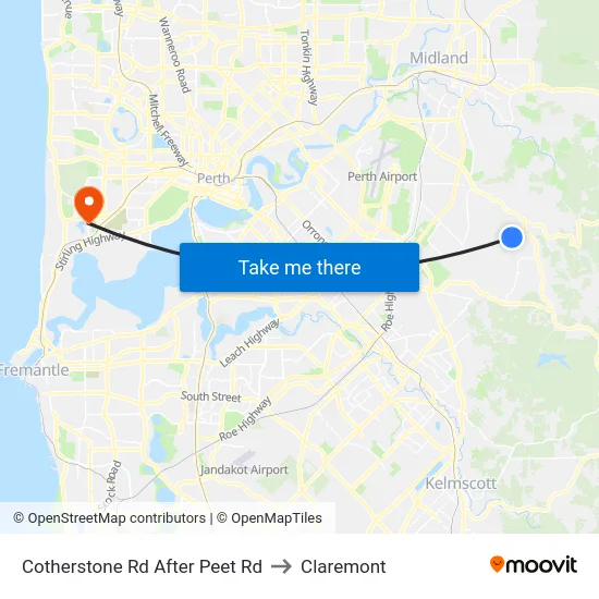 Cotherstone Rd After Peet Rd to Claremont map