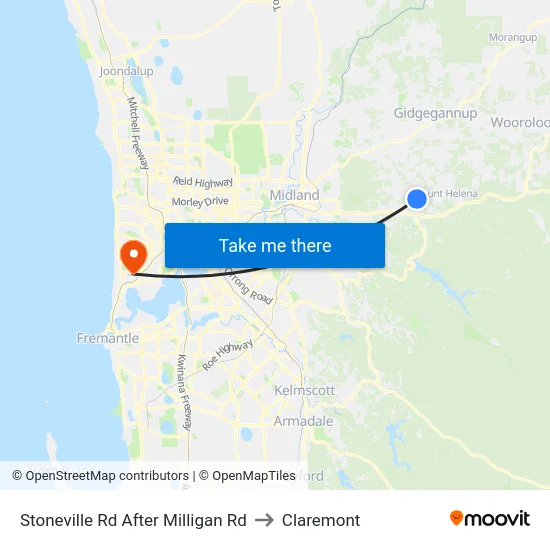 Stoneville Rd After Milligan Rd to Claremont map