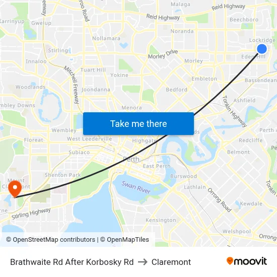 Brathwaite Rd After Korbosky Rd to Claremont map