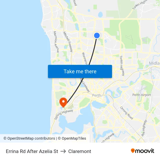 Errina Rd After Azelia St to Claremont map