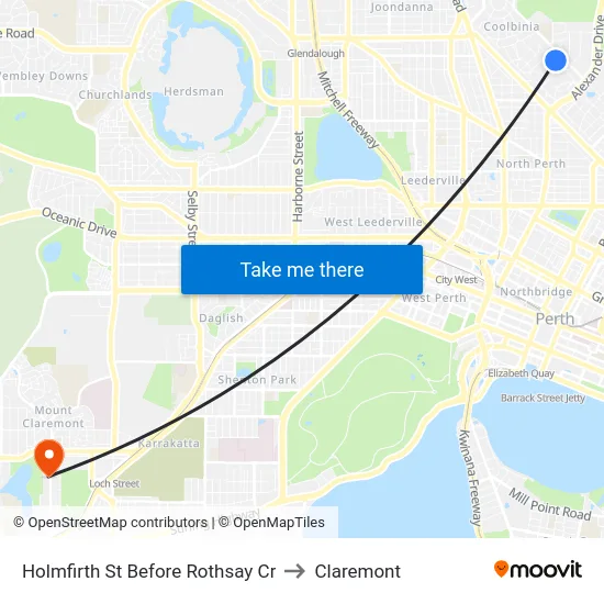 Holmfirth St Before Rothsay Cr to Claremont map