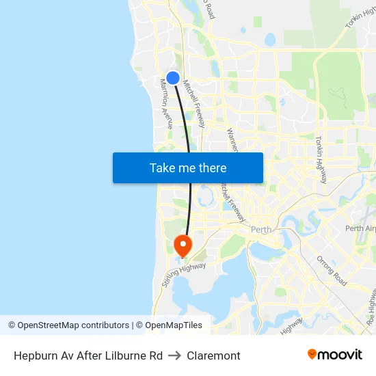 Hepburn Av After Lilburne Rd to Claremont map