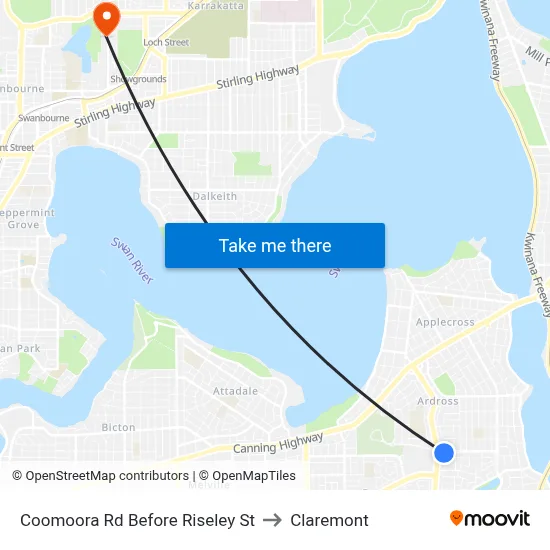 Coomoora Rd Before Riseley St to Claremont map