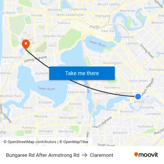 Bungaree Rd After Armstrong Rd to Claremont map