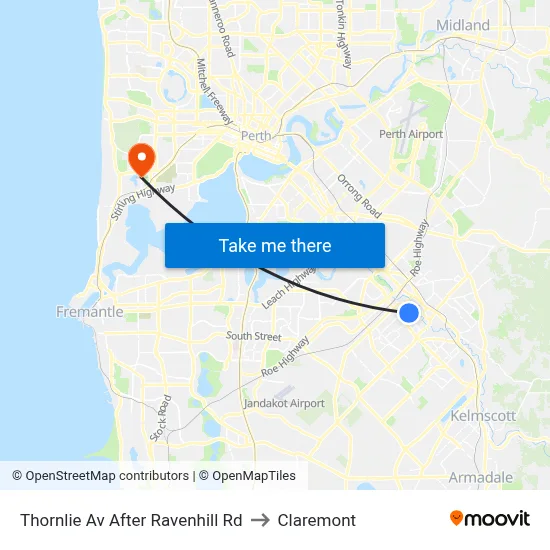 Thornlie Av After Ravenhill Rd to Claremont map