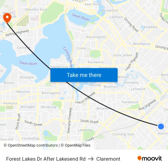 Forest Lakes Dr After Lakesend Rd to Claremont map