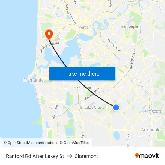 Ranford Rd After Lakey St to Claremont map