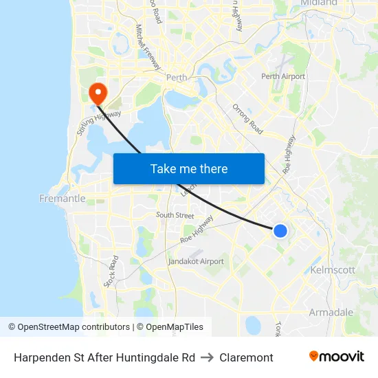 Harpenden St After Huntingdale Rd to Claremont map