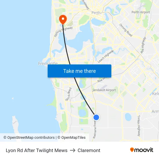 Lyon Rd After Twilight Mews to Claremont map