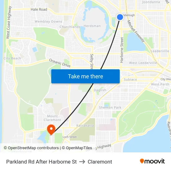 Parkland Rd After Harborne St to Claremont map