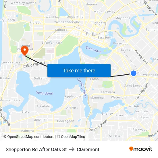 Shepperton Rd After Oats St to Claremont map
