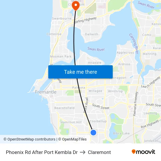 Phoenix Rd After Port Kembla Dr to Claremont map