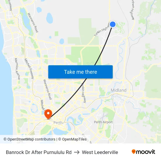 Banrock Dr After Purnululu Rd to West Leederville map