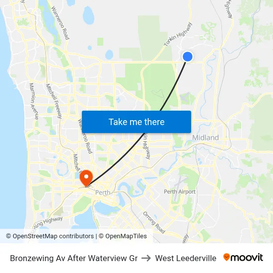 Bronzewing Av After Waterview Gr to West Leederville map