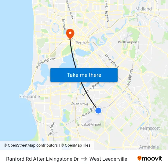 Ranford Rd After Livingstone Dr to West Leederville map