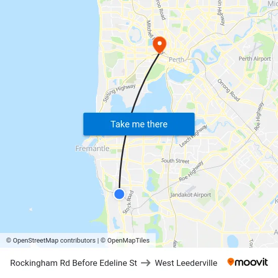 Rockingham Rd Before Edeline St to West Leederville map