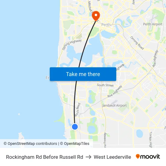 Rockingham Rd Before Russell Rd to West Leederville map