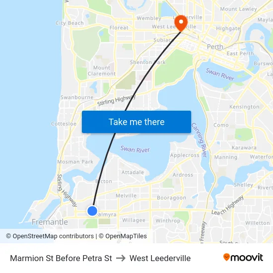 Marmion St Before Petra St to West Leederville map