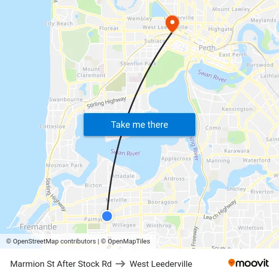 Marmion St After Stock Rd to West Leederville map