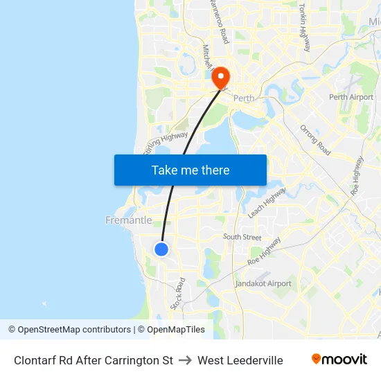 Clontarf Rd After Carrington St to West Leederville map