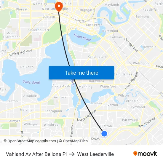 Vahland Av After Bellona Pl to West Leederville map