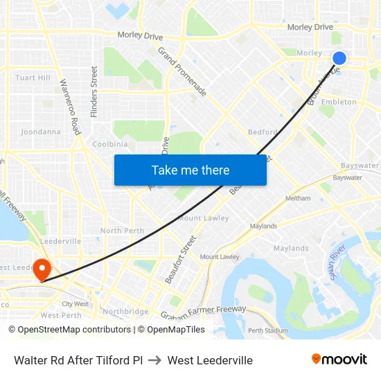 Walter Rd After Tilford Pl to West Leederville map