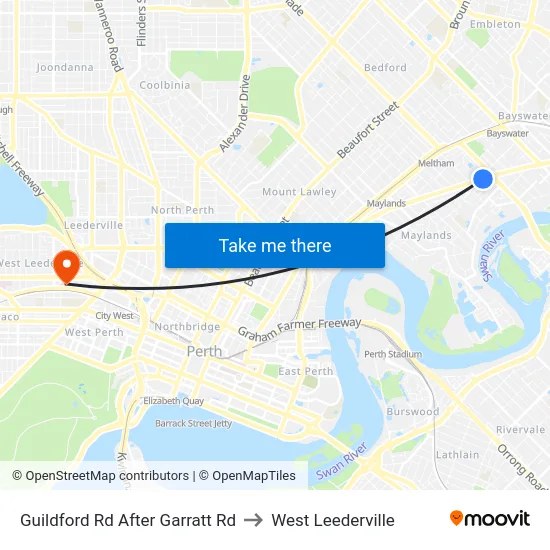Guildford Rd After Garratt Rd to West Leederville map