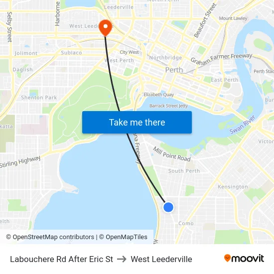 Labouchere Rd After Eric St to West Leederville map