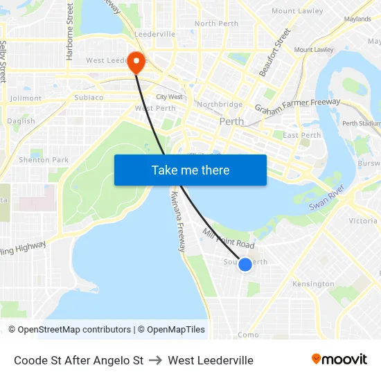 Coode St After Angelo St to West Leederville map