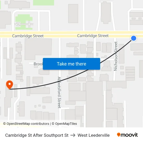 Cambridge St After Southport St to West Leederville map