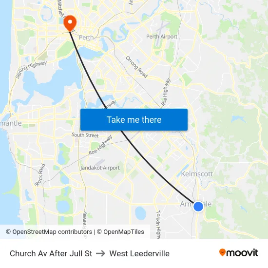 Church Av After Jull St to West Leederville map