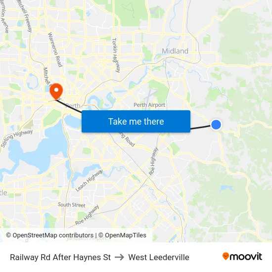 Railway Rd After Haynes St to West Leederville map