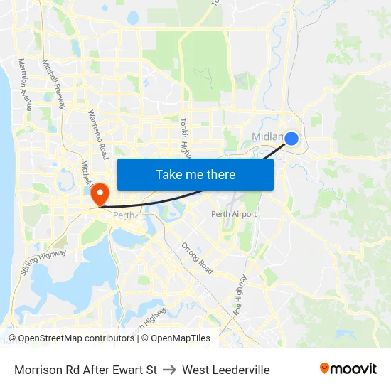Morrison Rd After Ewart St to West Leederville map