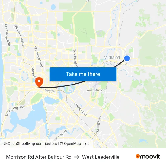 Morrison Rd After Balfour Rd to West Leederville map