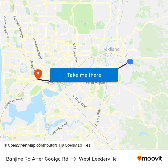 Banjine Rd After Coolga Rd to West Leederville map