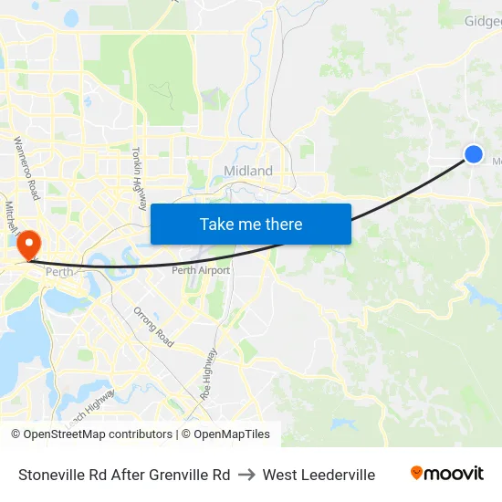 Stoneville Rd After Grenville Rd to West Leederville map