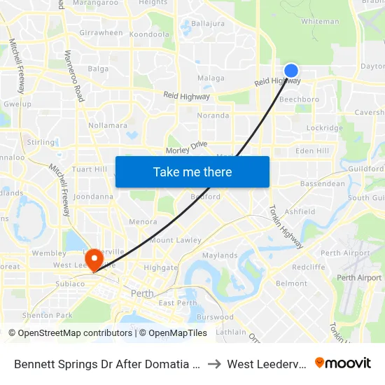Bennett Springs Dr After Domatia Bvd to West Leederville map