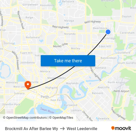 Brockmill Av After Barlee Wy to West Leederville map