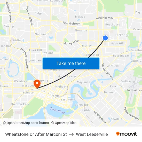 Wheatstone Dr After Marconi St to West Leederville map
