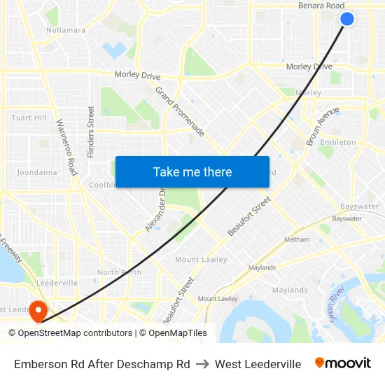 Emberson Rd After Deschamp Rd to West Leederville map