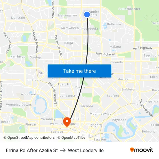 Errina Rd After Azelia St to West Leederville map