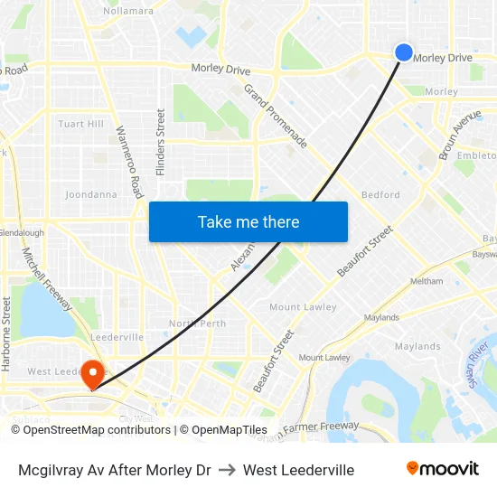 Mcgilvray Av After Morley Dr to West Leederville map