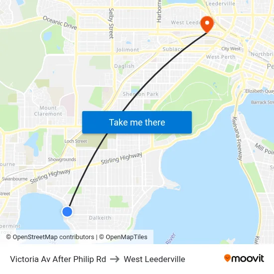 Victoria Av After Philip Rd to West Leederville map