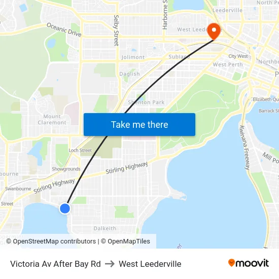Victoria Av After Bay Rd to West Leederville map