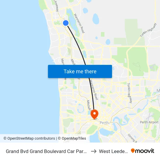 Grand Bvd Grand Boulevard Car Park Cat Id 27 to West Leederville map