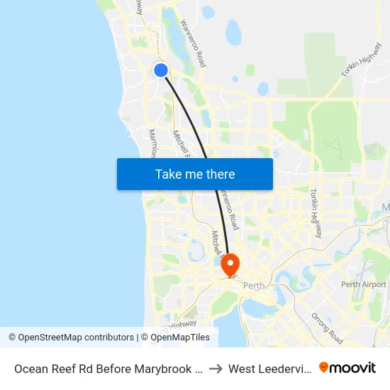 Ocean Reef Rd Before Marybrook Rd to West Leederville map