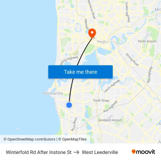 Winterfold Rd After Instone St to West Leederville map