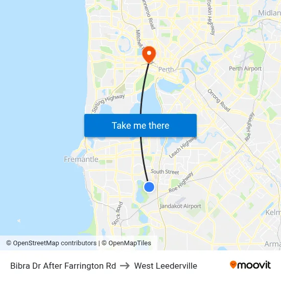 Bibra Dr After Farrington Rd to West Leederville map