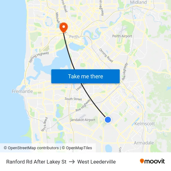 Ranford Rd After Lakey St to West Leederville map